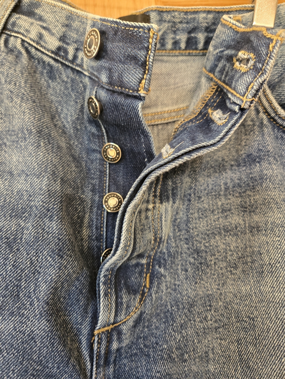 Favorite Daughter Wide Leg Denim Jeans in Classic Blue NWT Size 31 - Picture 5 of 9
